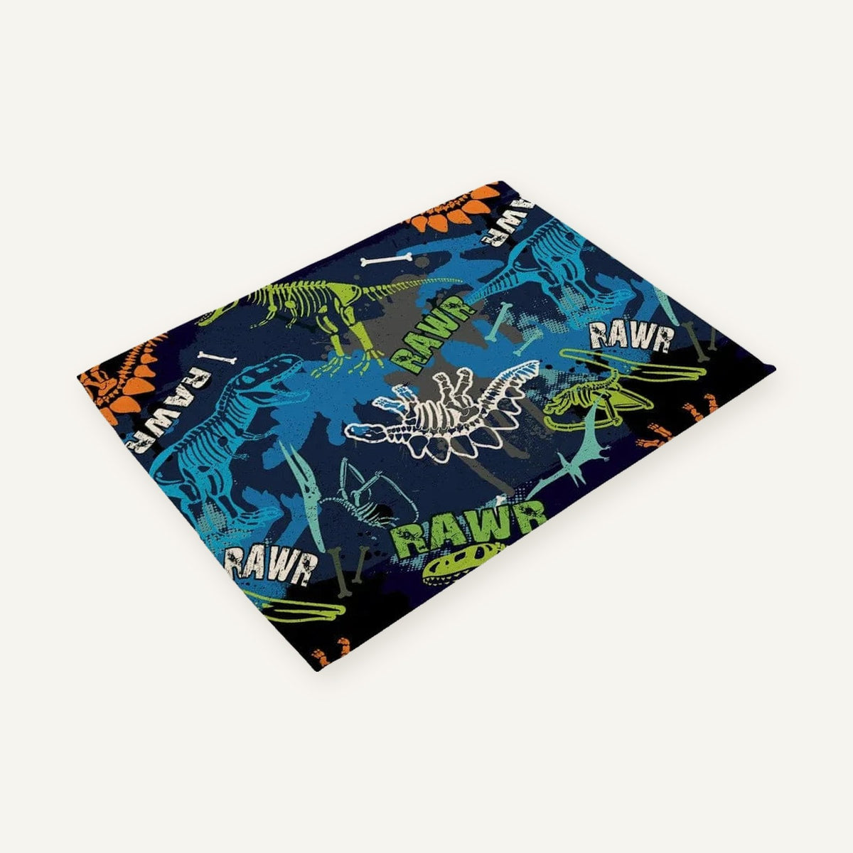 Set de table pour enfant | Dinosaure sur fond beige