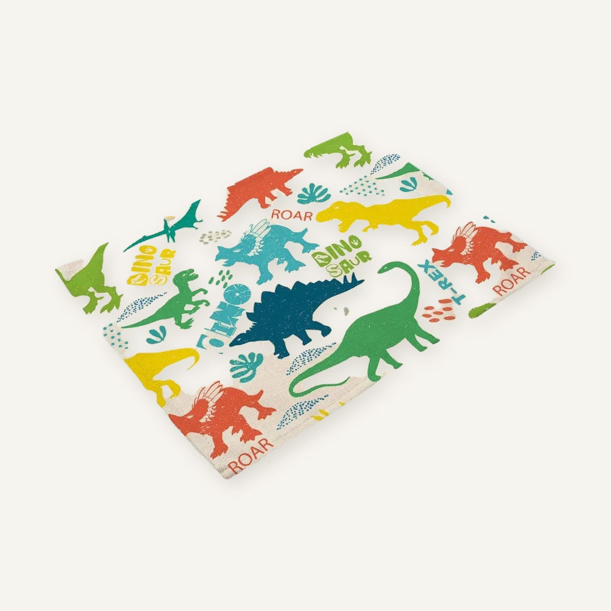 Set de table enfant | Dino clair sur fond beige