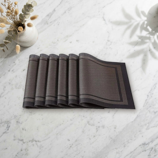 Lot de set de table plastique noir