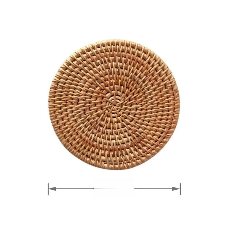 Set de table rond en osier Petit format 10 à 20 cm