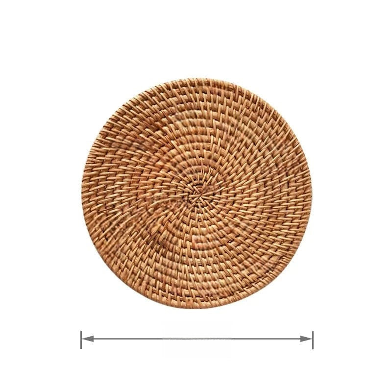 Set de table rond en osier Petit format 10 à 20 cm