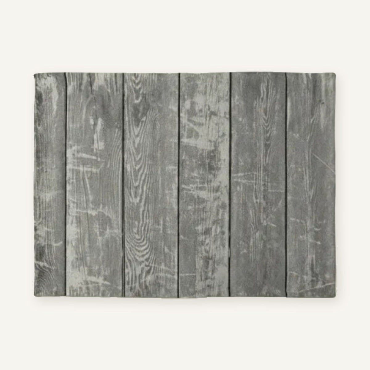 Set de table bois design | Gris sur fond beige
