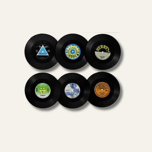 Set de table vinyle noir | Dessous de verre