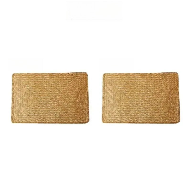 Set de table en paille rectangulaire Multi-styles