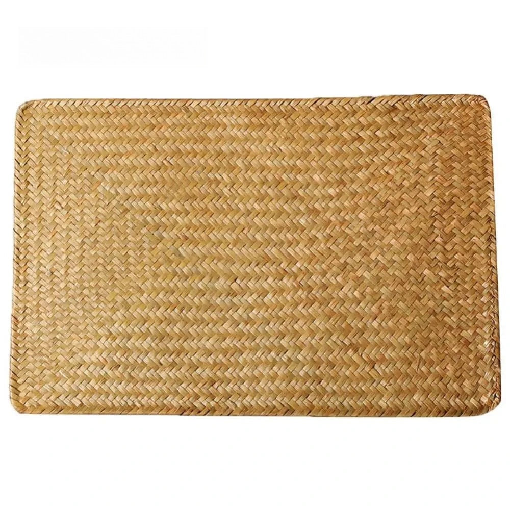 Set de table en paille rectangulaire Multi-styles