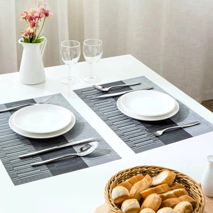 Set de table en plastique Rayures
