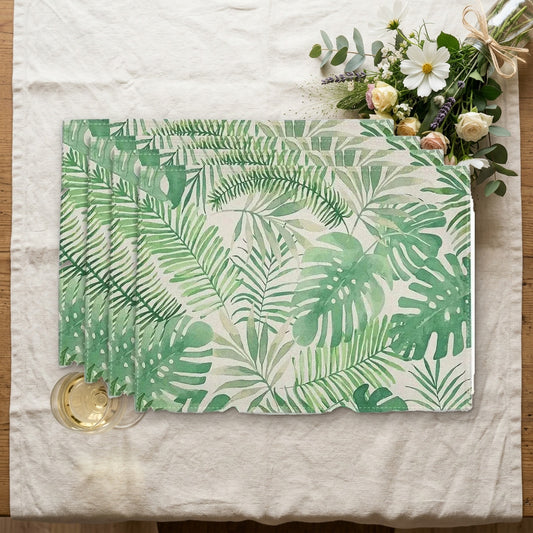 Set de table Noël nature sur une nappe en lin