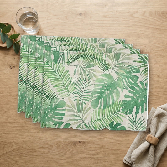 Set de table Noël nature sur une table en bois