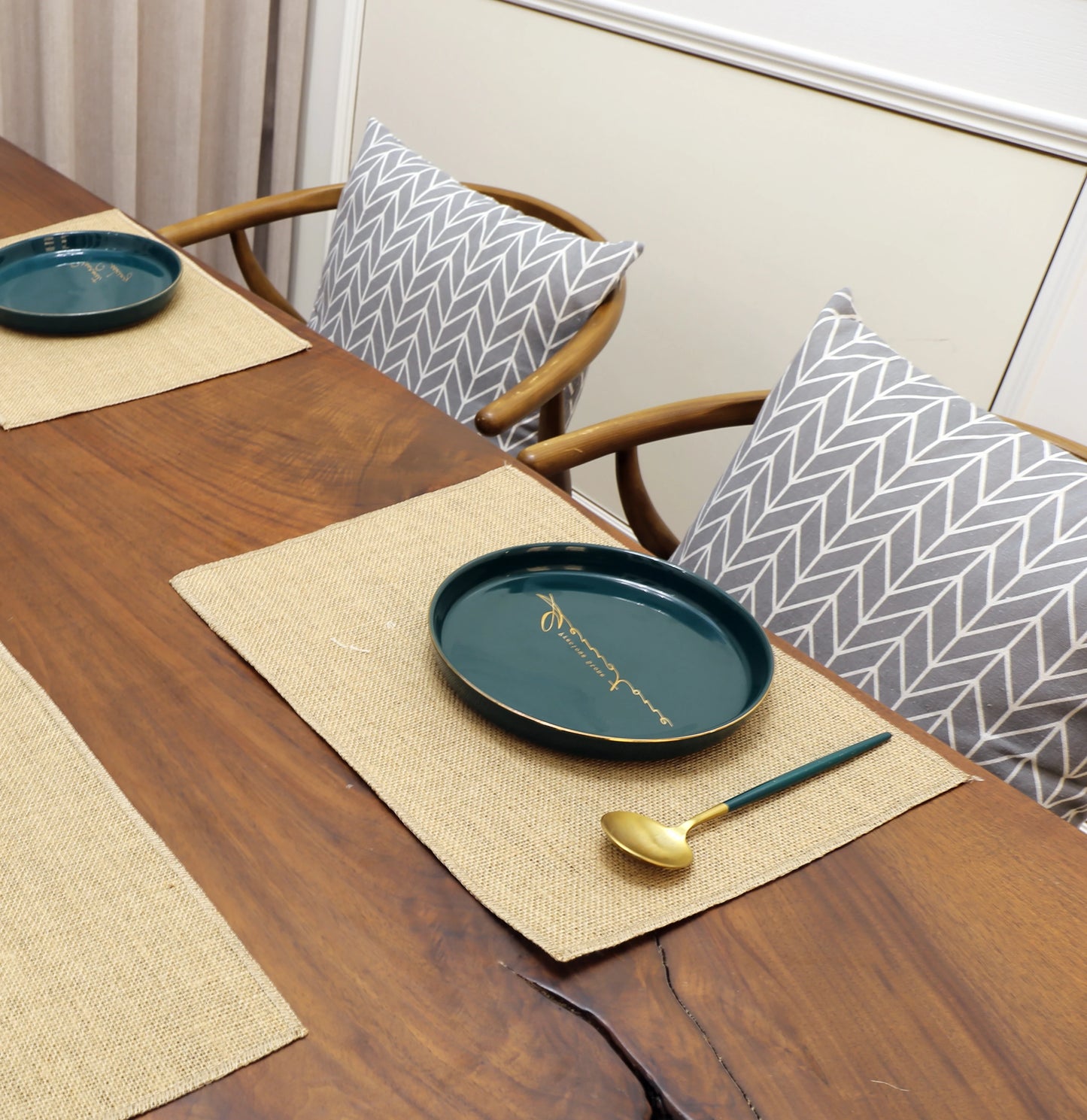 Set de table jute rectangulaire | Toile antidérapante