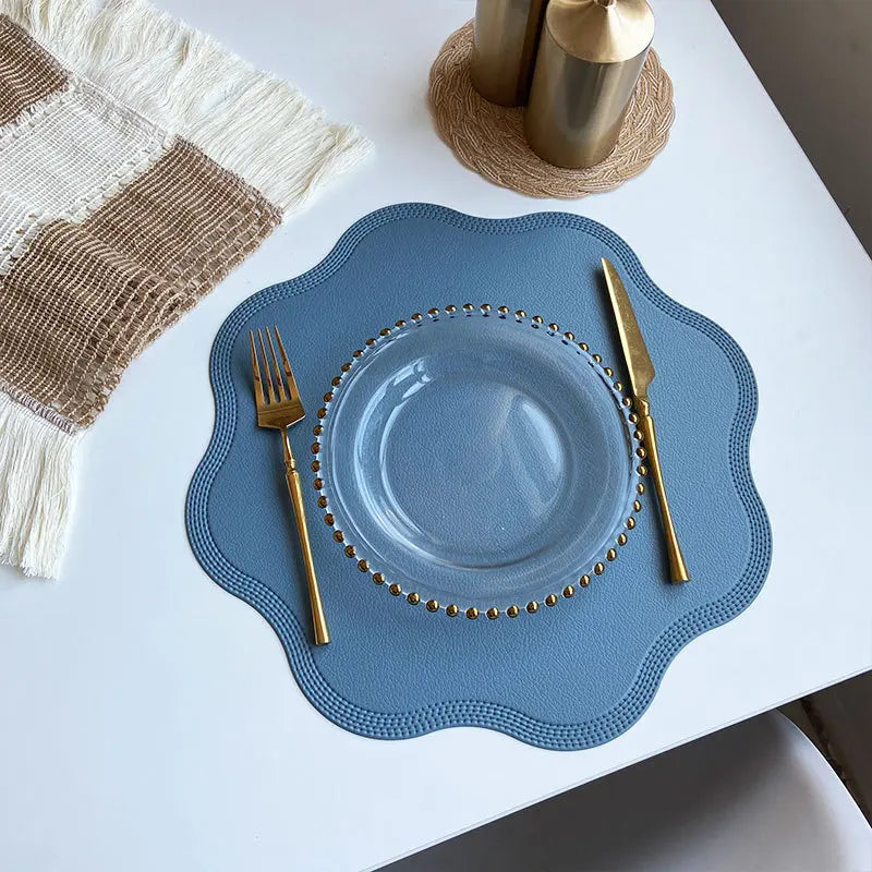 Set de table orange rond
