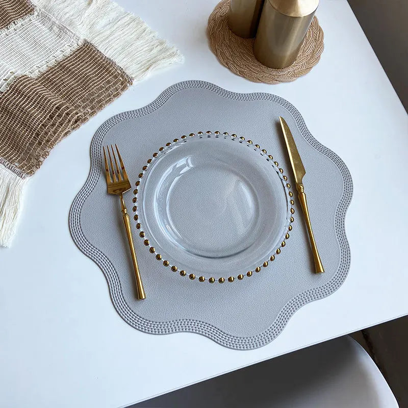 Set de table orange rond
