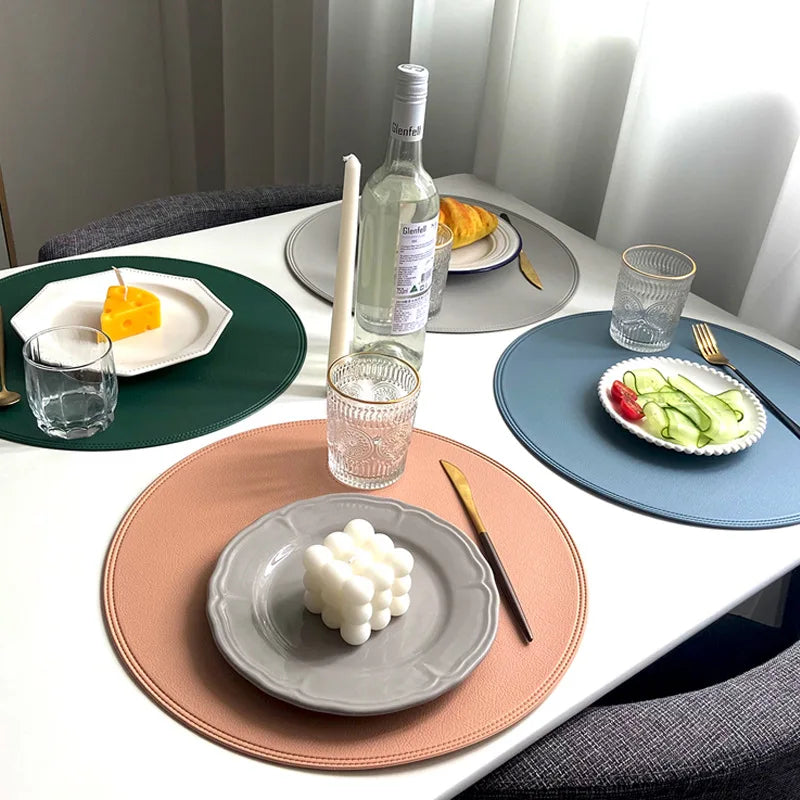 Set de table rond coloré