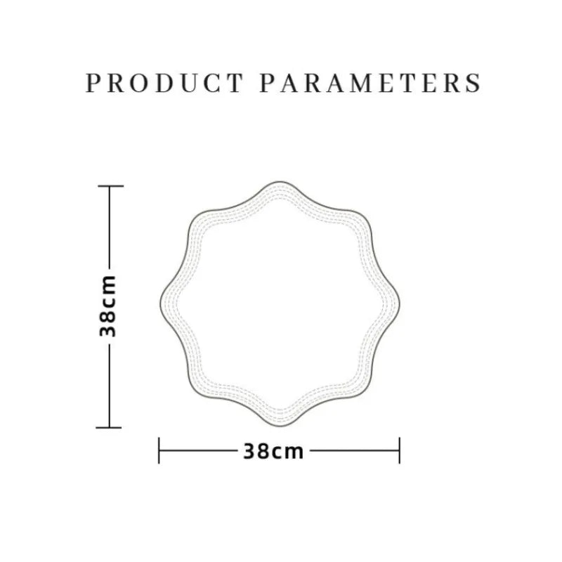 Set de table orange rond