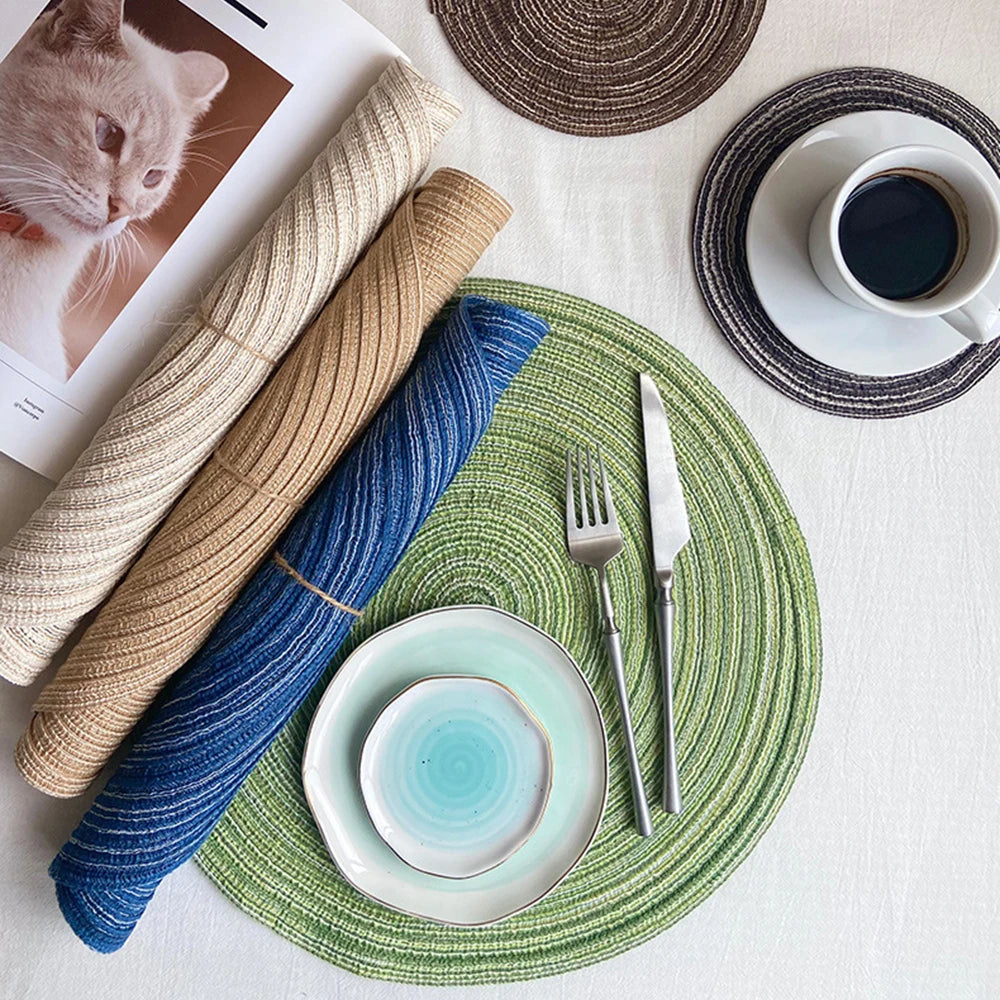 Set de table rond couleur