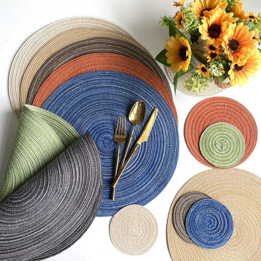 Set de table rond couleur