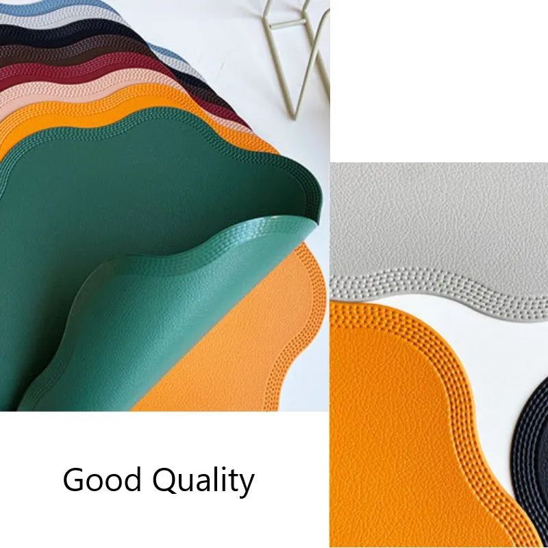 Set de table orange rond
