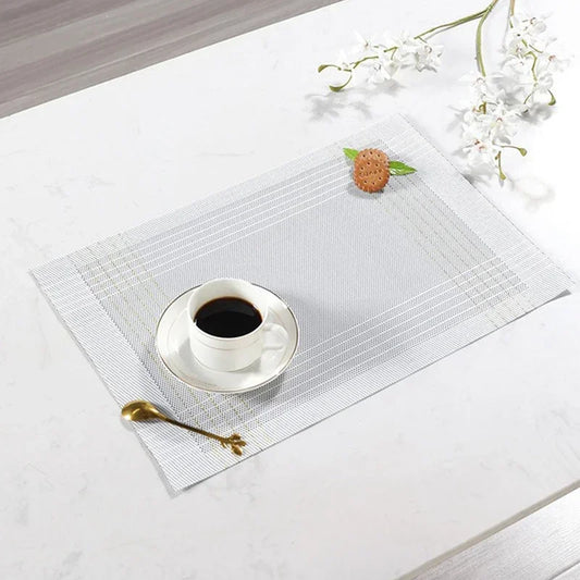 Set de table blanc pvc design