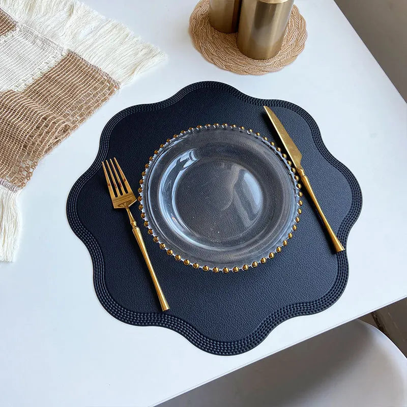 Set de table orange rond