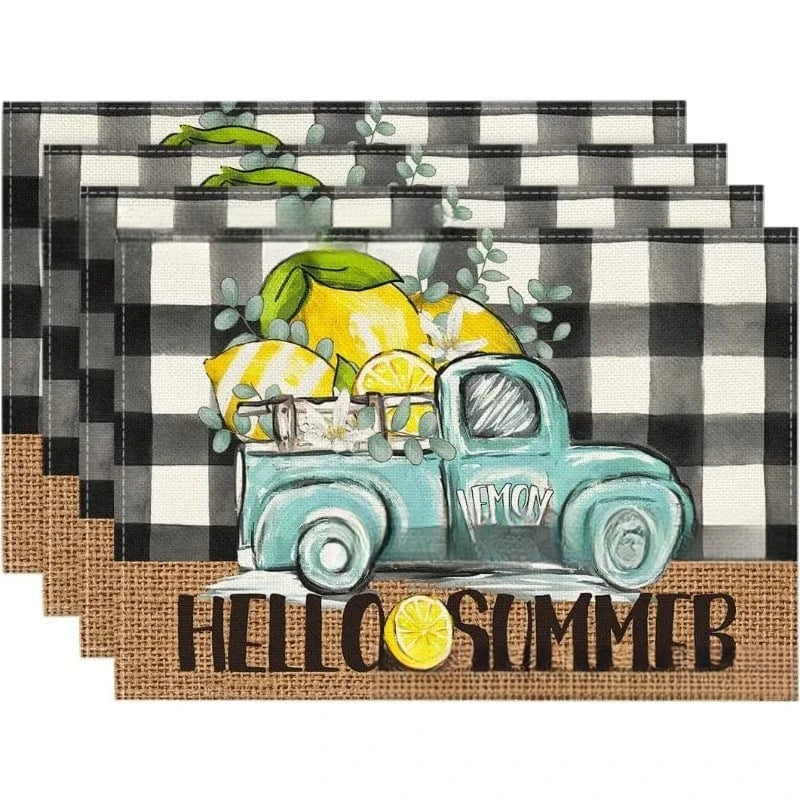 Set de table tissu Hello summer