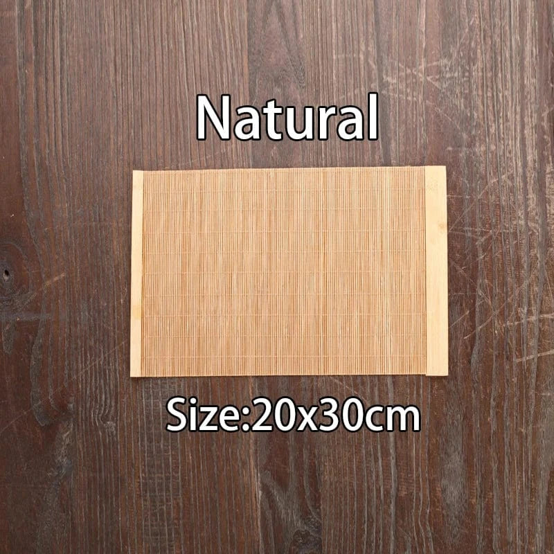 Set de table bambou bois | Naturel | Joli Set de Table 20x30cm-A / 1pc