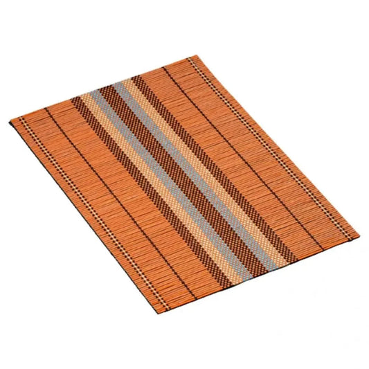 Set de table bambou couleur | Rectangle classique | Joli Set de Table Orange foncé / 46x31 cm