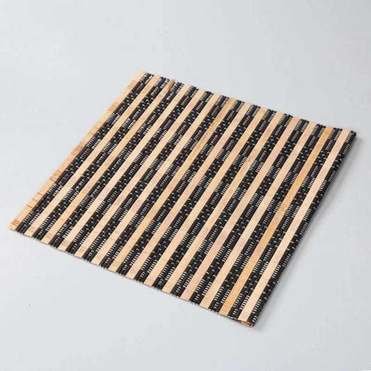 Set de table bambou foncé | Thé | Joli Set de Table Color 20X20CM / XS