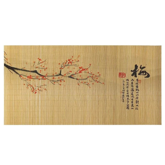 Set de table bambou rouge | Style chinois | Joli Set de Table 08-Plum / 60x30cm