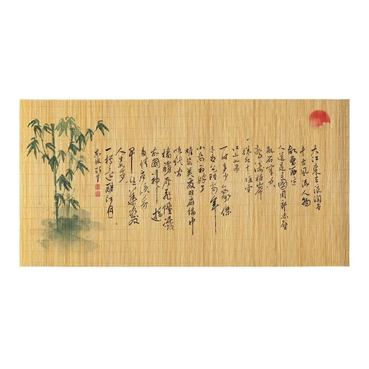 Set de table bambou souple | Lettres chinoises | Joli Set de Table 05-ChiBi / 60x30cm