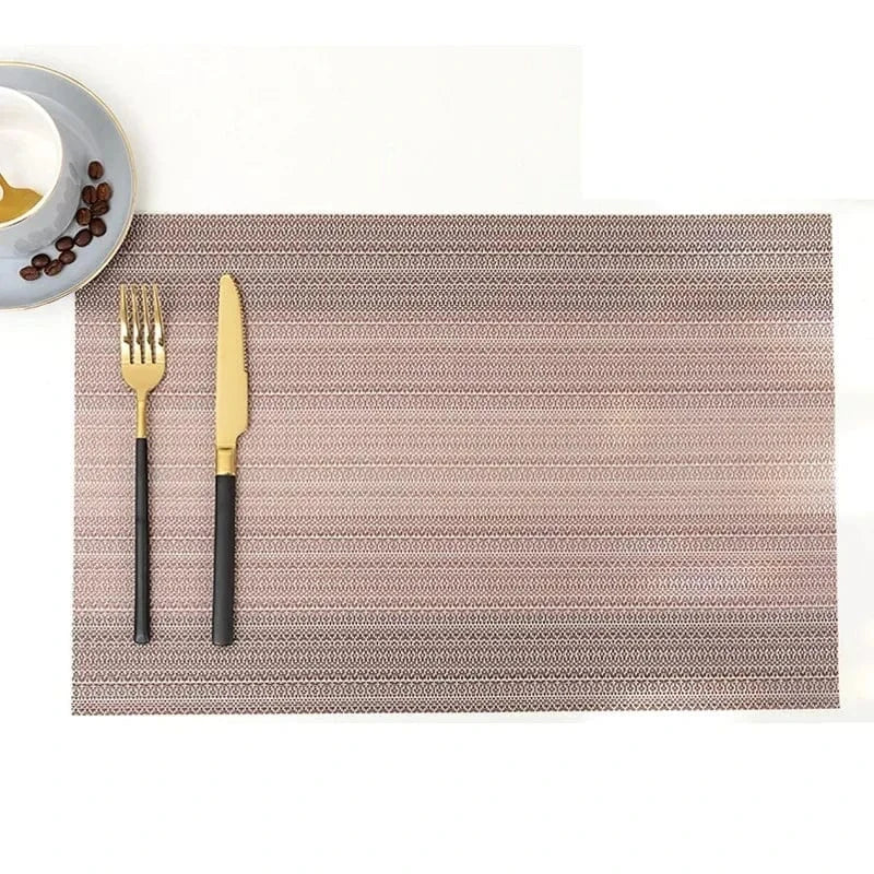 Set de table coloré design | Dégradé | Joli Set de Table E-Coffee / 4PC / 30X45CM