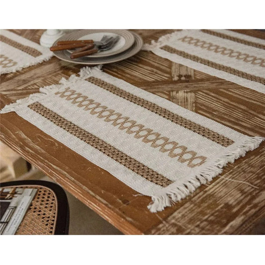 Set de table coton | Repas Dîner | Joli Set de Table 4 / 30X50cm 1pc
