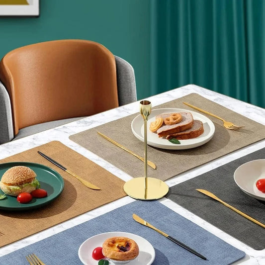 Set de table cuir lavable | Imitation | Joli Set de Table