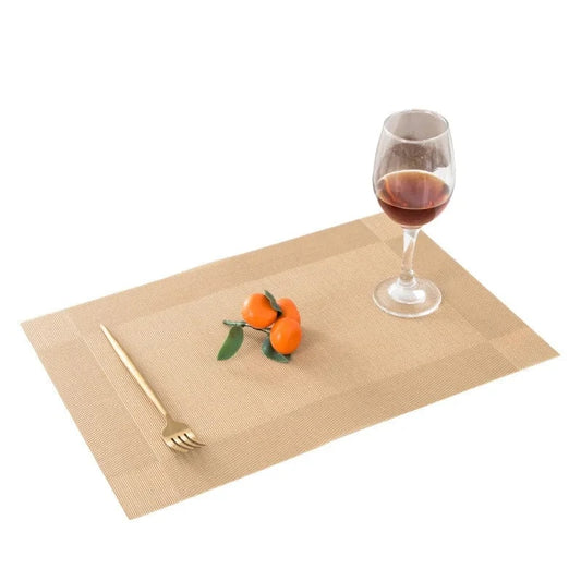 Set de table doré | Dîner intemporel | Joli Set de Table Dj-cd010-03 / 6pcs