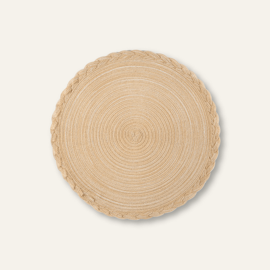 Set de table effet paille | Tresse contour | Joli Set de Table