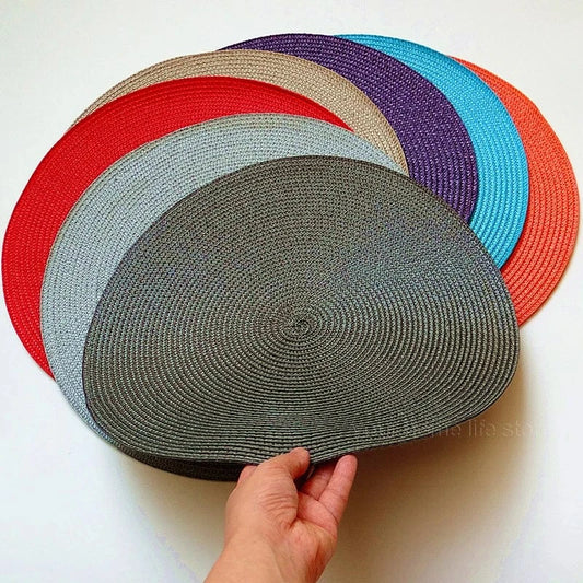 Set de table gris rond | Joli Set de Table