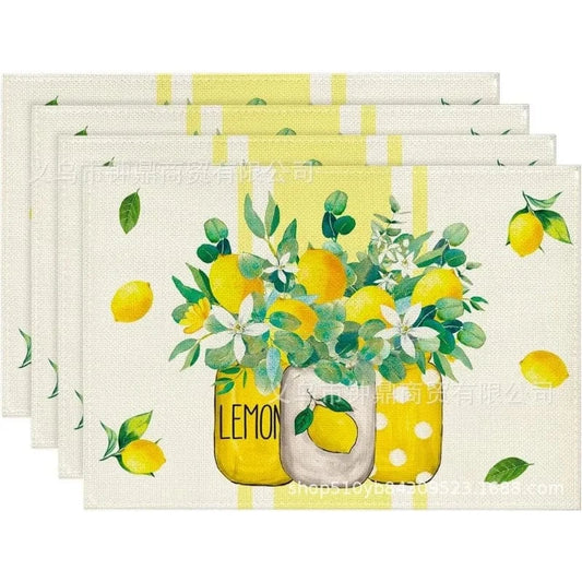 Set de table lavable | Été | Joli Set de Table 11 / 4PC-32X42cm