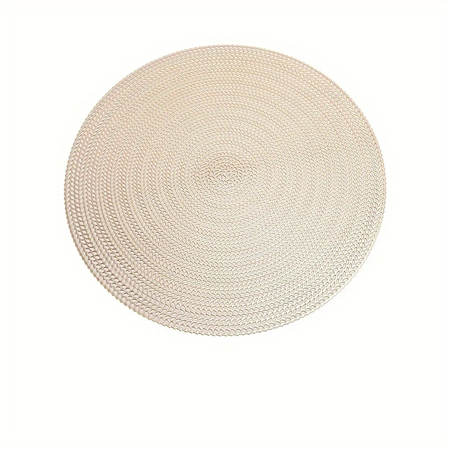 Set de table pvc rond | Joli Set de Table Doré / L