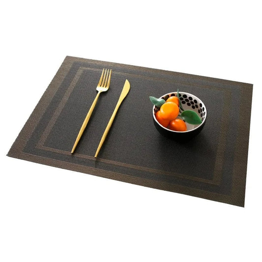 Set de table rectangulaire pvc | Moderne maison | Joli Set de Table Hx-cd032-01 / 6pcs