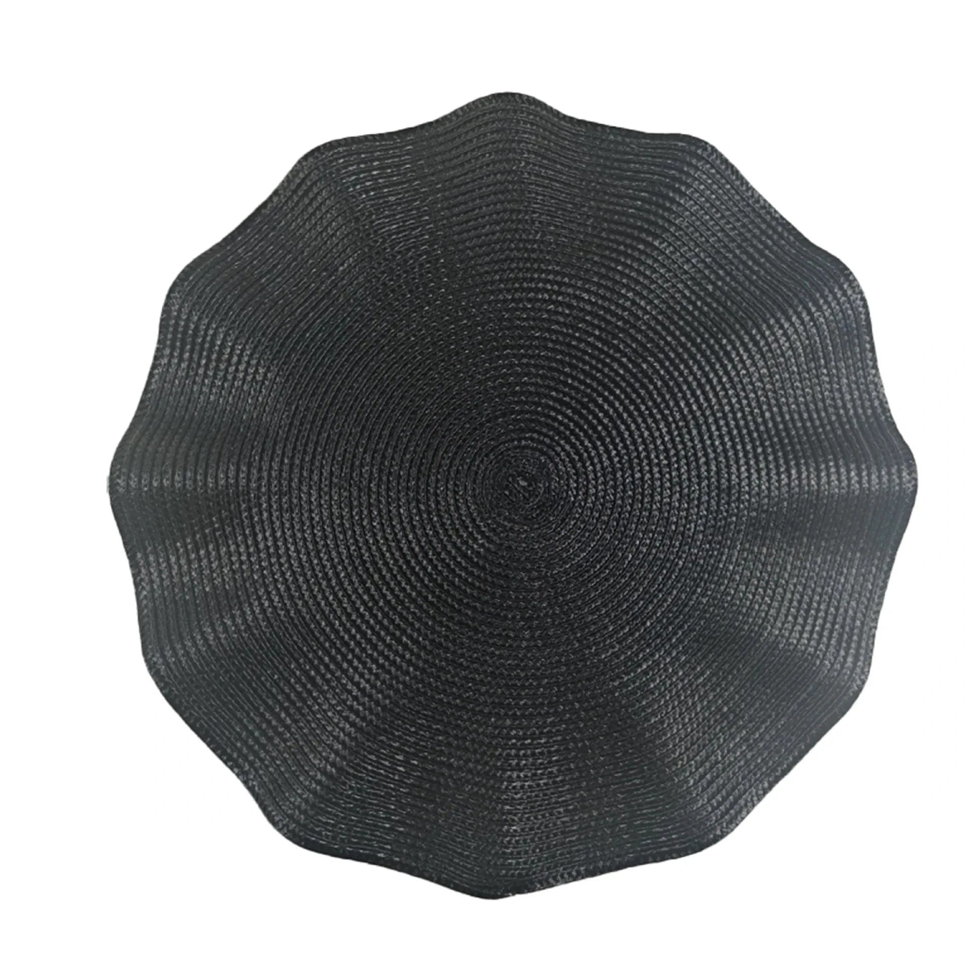 Set de table rigide rond | Joli Set de Table black / CHINA