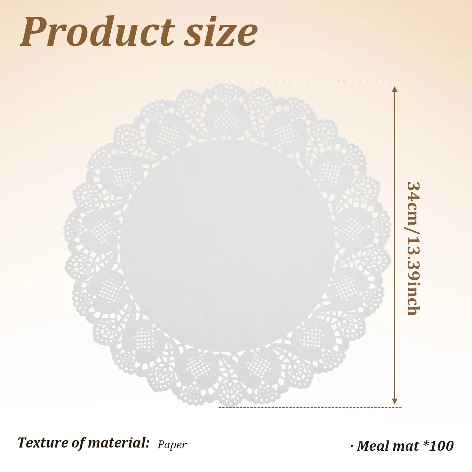 Set de table rond en papier | Joli Set de Table