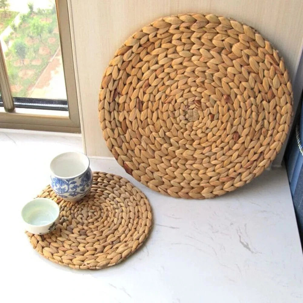 Set de table rond en rotin rigide | Naturel | Joli Set de Table