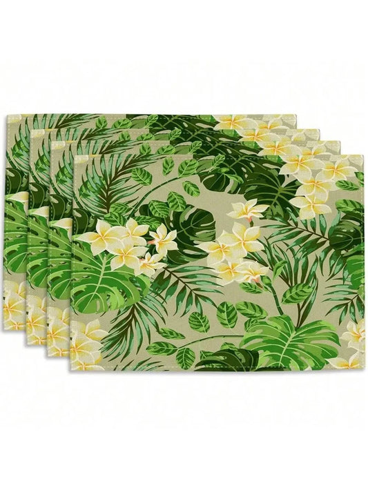 Set de table tissu lin | Jungle | Joli Set de Table 4 pièces-2 / 32x42cm